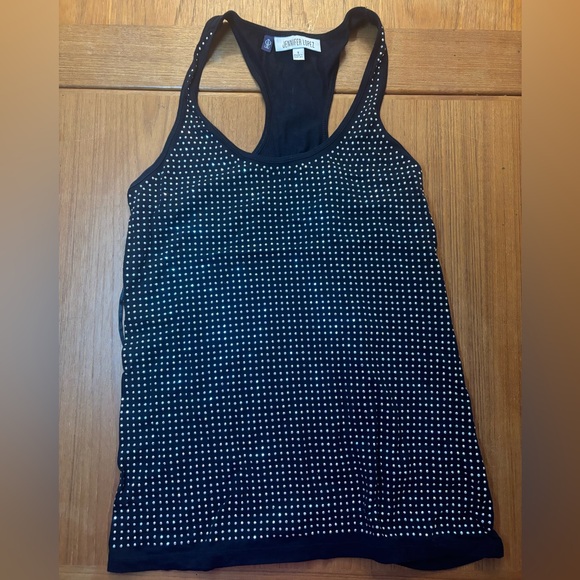Jennifer Lopez Tops - JLo Silver Studded Tank Top Size Small 💎💄